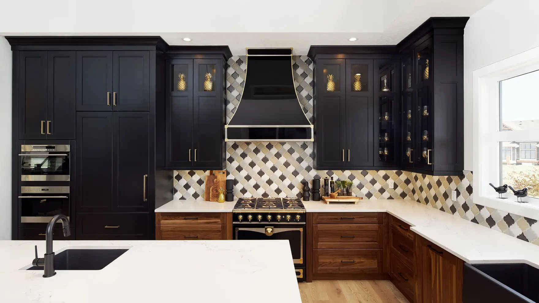 black kitchen cabinets-1