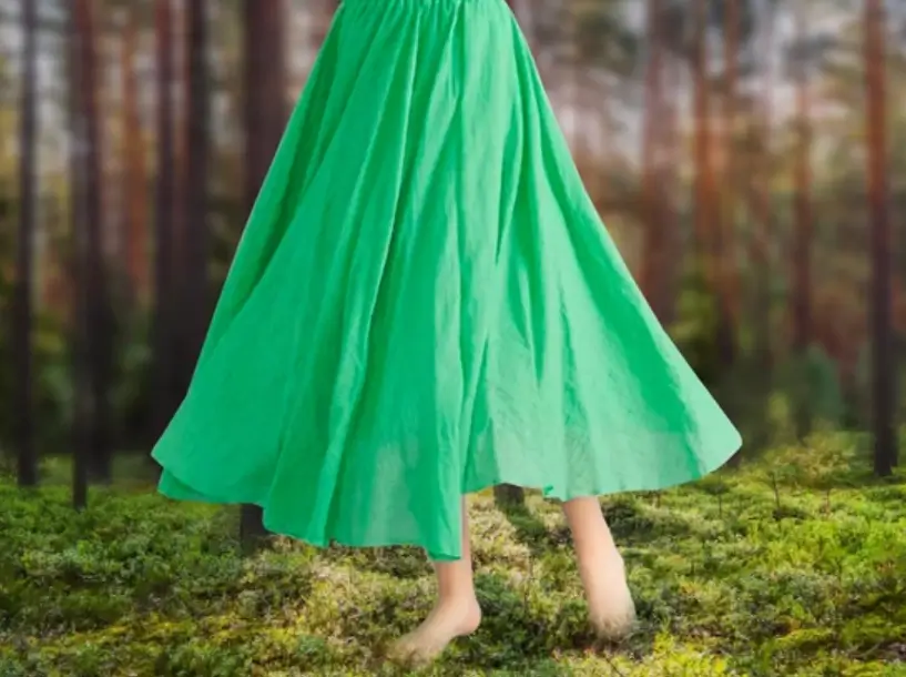 green skirt-3